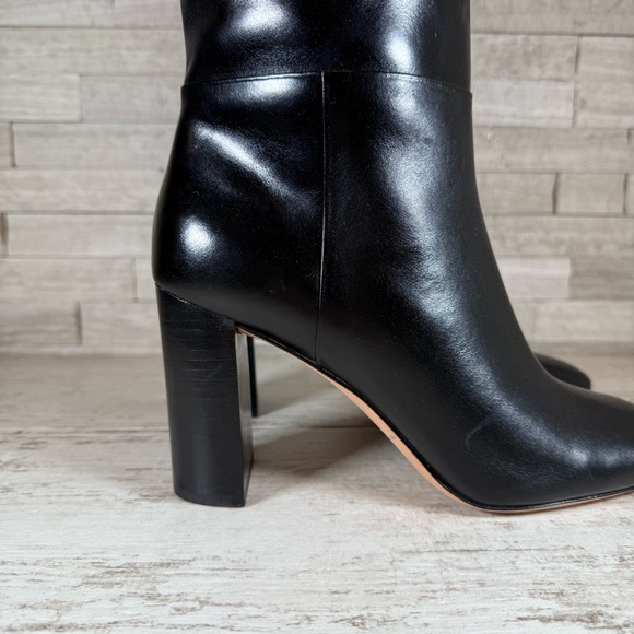 Kate Spade Colby Tall Leather High-Heel Boots Black Size 9.5B NEW - Picture 3 of 16
